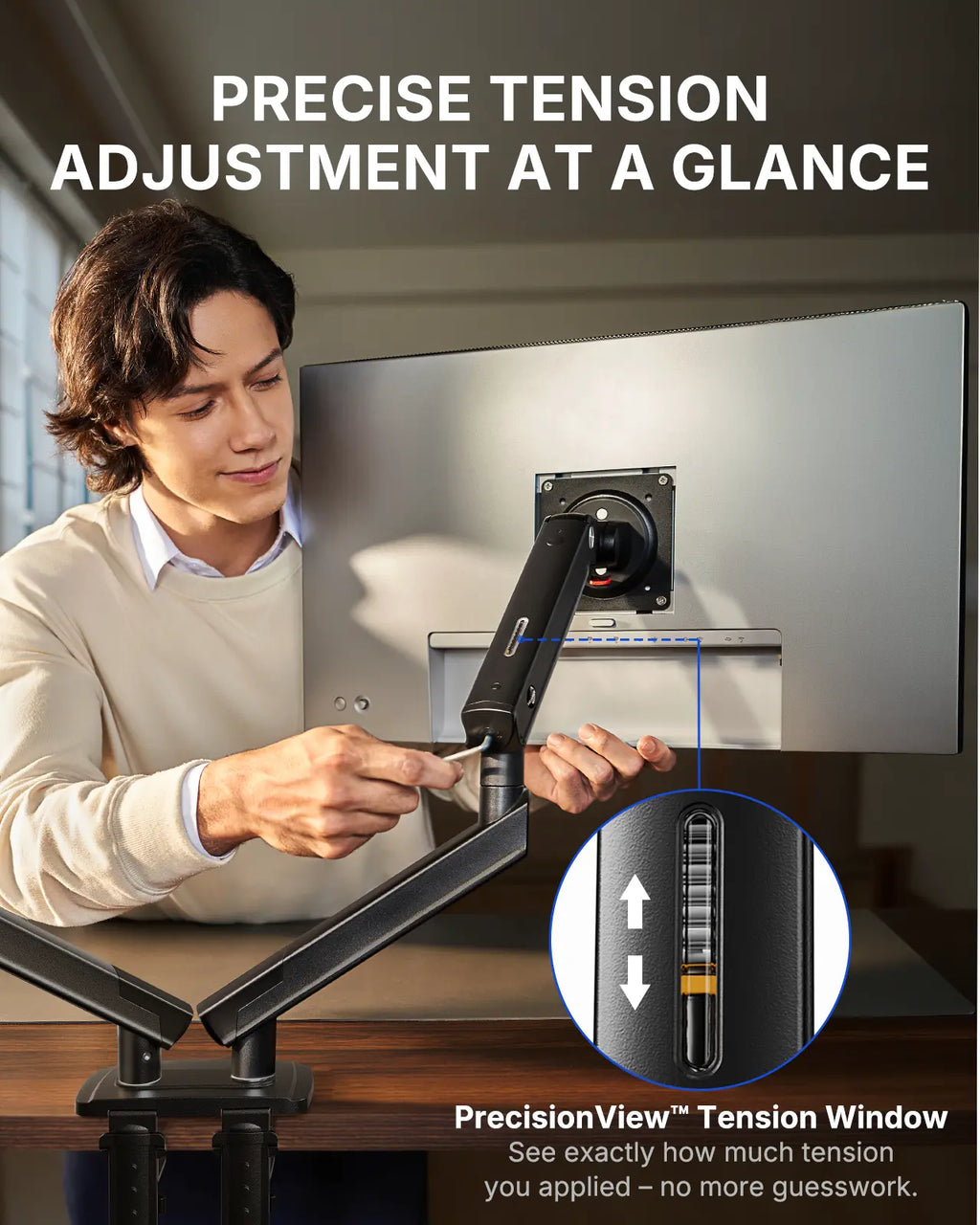 Flowlift Pro Monitor Arm – Dual & Single Screen Support (13-32”), Mechaspring Technology, Instamount, Locksteady, Precisionview – Smooth, Durable, Adjustable Setup for Gamers and Professionals"
