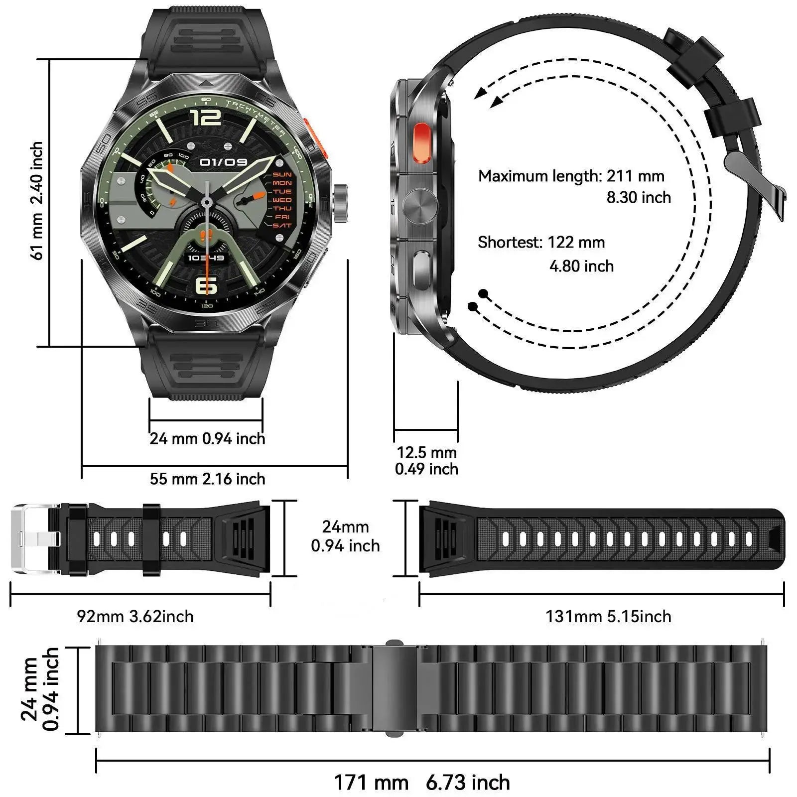 Multifunctional Smart Watch, Fashion Digital Watch, Waterproof Sports Watch for Women & Men, Wearable #TOP PICKS