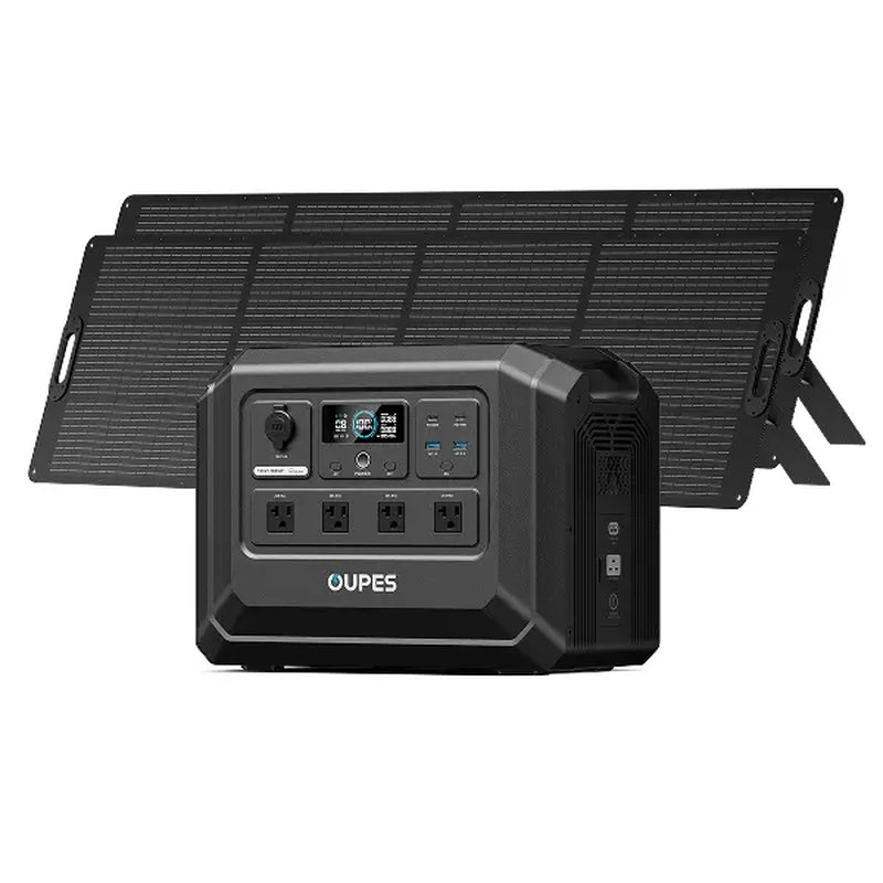 OUPES Mega 1 Lite, 1800W 1024Wh Portable Power Station, Lifepo4 Battery, Solar Generator, 1 Hour Fast Charging, for Home Backup Power, Camping