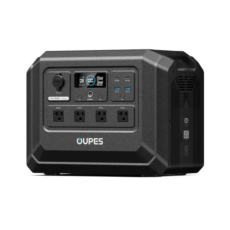 OUPES Mega 1 Lite, 1800W 1024Wh Portable Power Station, Lifepo4 Battery, Solar Generator, 1 Hour Fast Charging, for Home Backup Power, Camping