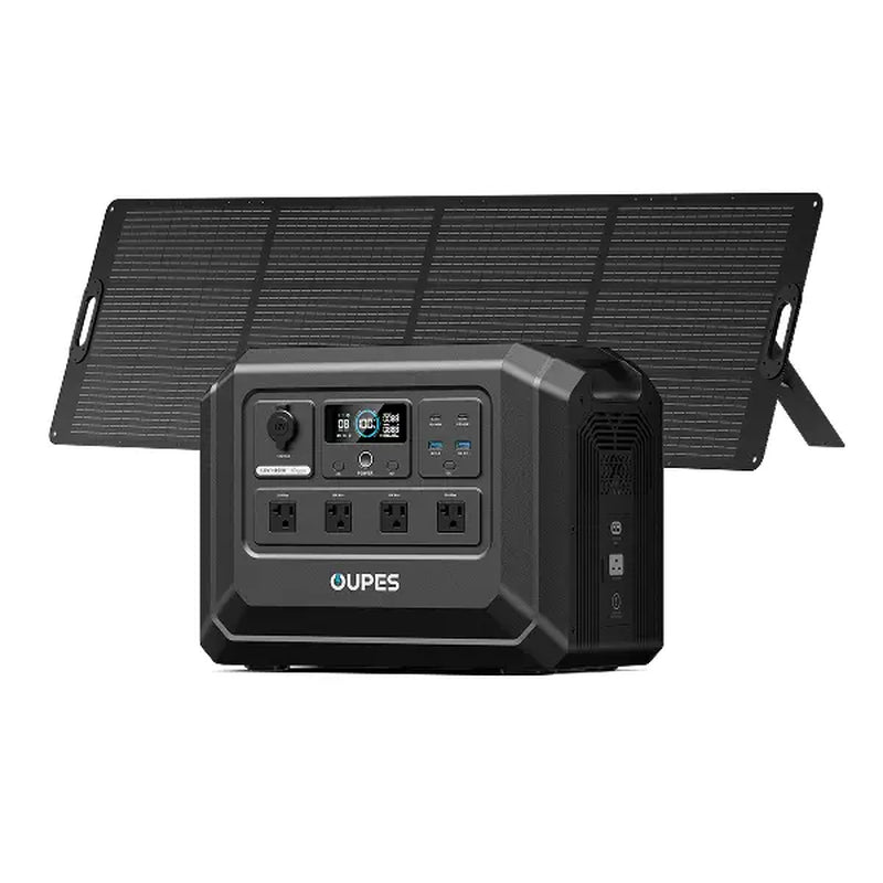 OUPES Mega 1 Lite, 1800W 1024Wh Portable Power Station, Lifepo4 Battery, Solar Generator, 1 Hour Fast Charging, for Home Backup Power, Camping